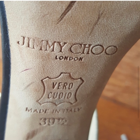 Jimmy Choo Black Gold heels 39.5 - Picture 4 of 5